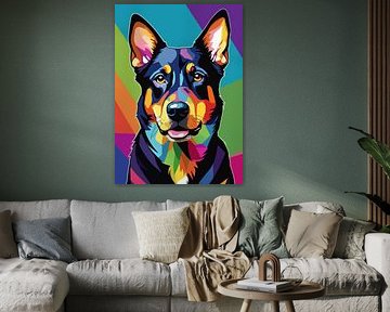 Chien Beauceron Style Pop Art
