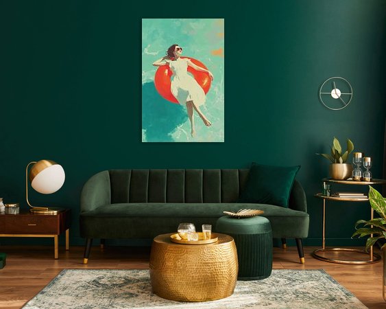 Example of the artwork in a room