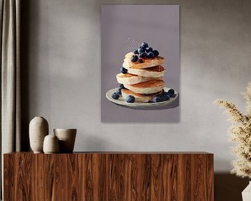 Crêpes aux myrtilles pour le petit-déjeuner n°2