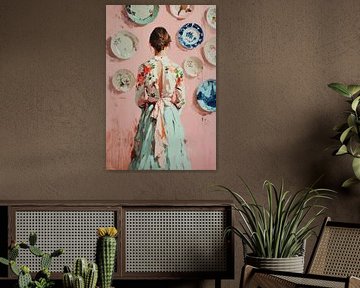 Porselein aan de muur no.4 van Studio BB