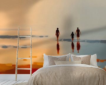 Hikers in Summer Light no. 3