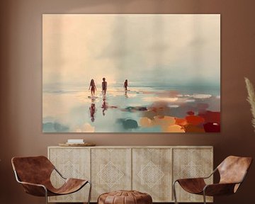 Wandelaars in Zomerlicht no.5 van Studio BB