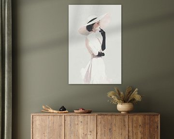 Woman with Hat in Black and White no. 3 by Studio BB