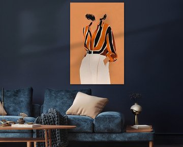 Dame en orange n° 4