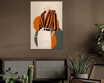 Dame en orange n° 5