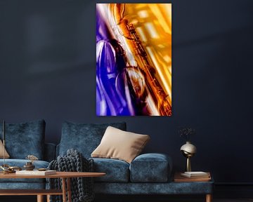 Kleurrijke saxophone in detail 1 van 2BHAPPY4EVER photography & art
