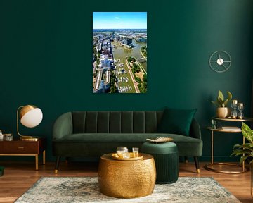 Düsseldorf Medienhafen aan de oevers van de Rijn van Sjoerd van der Wal Fotografie