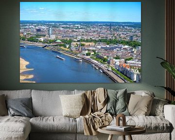 Düsseldorf aan de oever van de Rijn van Sjoerd van der Wal Fotografie