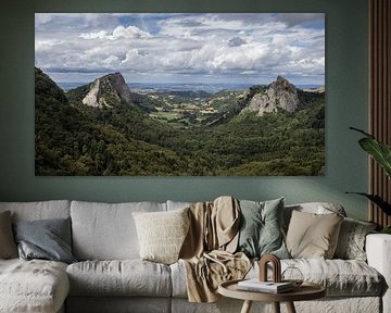 Tuilière and Sanadoire Rocks, Auvergne, France by Imladris Images