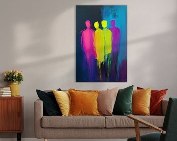 Neon Figuren | Kleurrijke Figuren van Kunst Kriebels