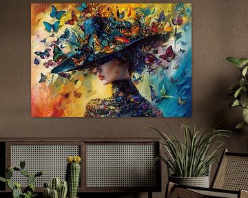 Butterfly Elegance by Abstract Painting