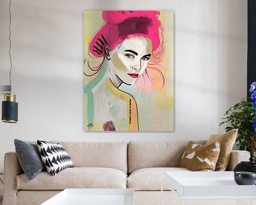 Pinky hair van Janet Edens