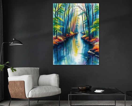 Example of the artwork in a room