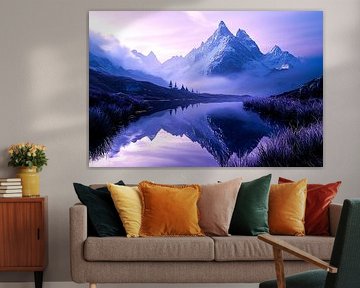 Enchanting mountain landscape with reflection by Imperial Art House