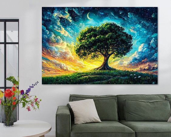 Example of the artwork in a room