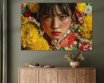 picturesque Japan woman
