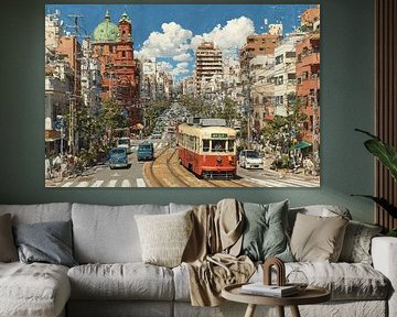 picturesque Japan modern cityscape