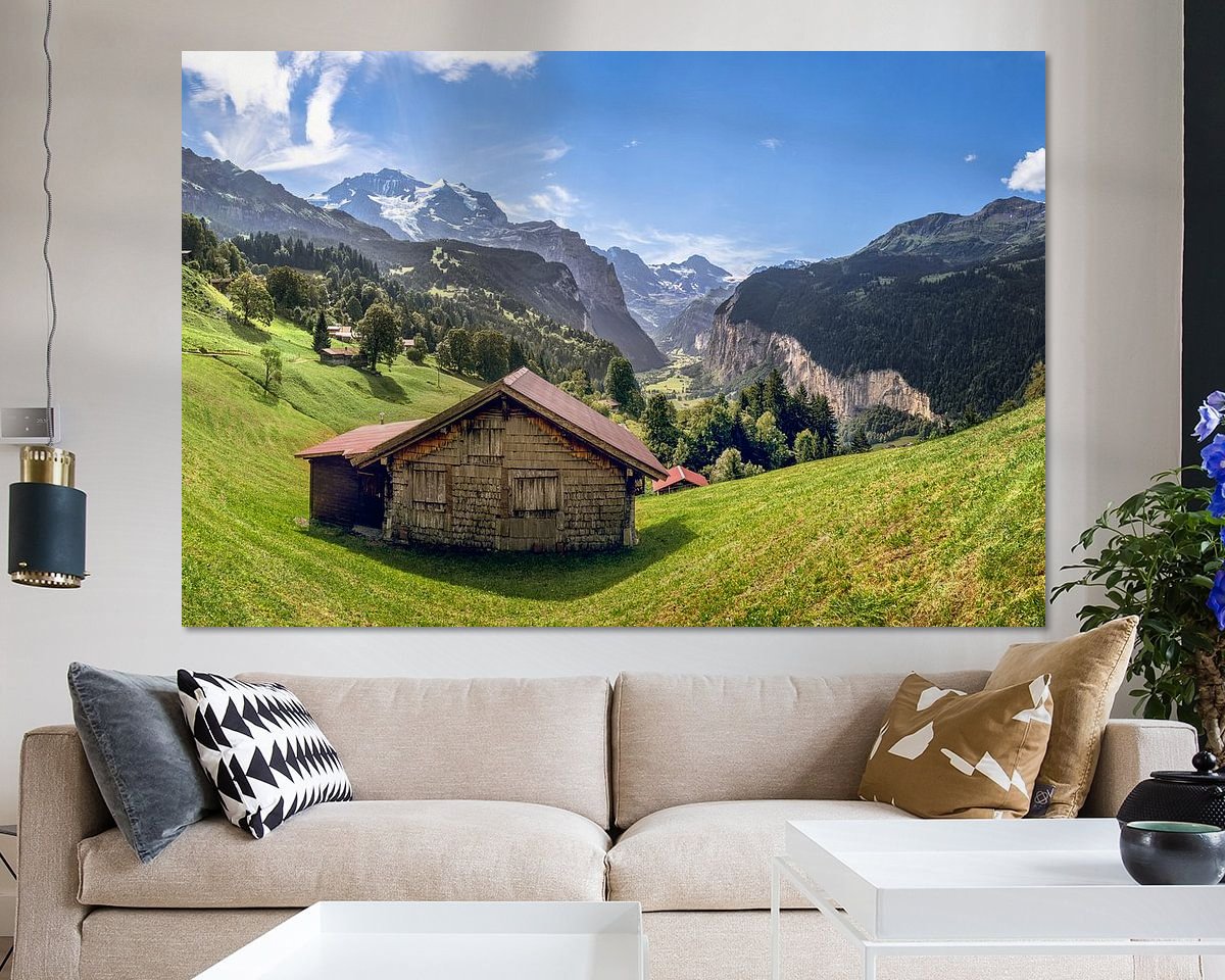 Example of the artwork in a room
