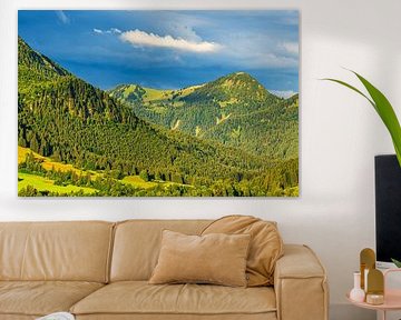 Blick von Pfronten auf die Berge im Allgäu