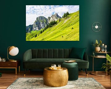 Blick vom Breitenberg auf den Aggenstein bei Pfronten