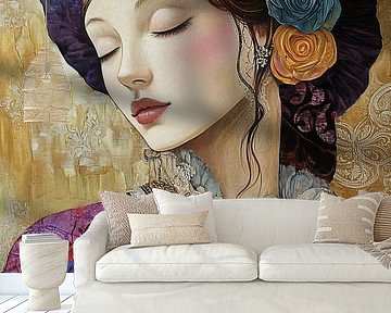 Colourful Woman by ARTEO Paintings