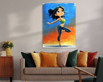 Yoga Vrouw van OMG Art