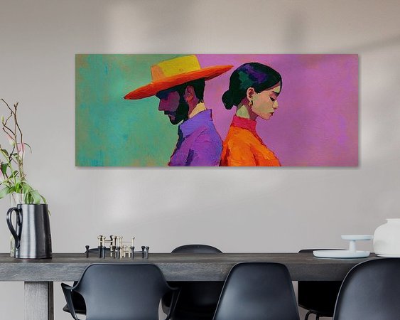 Example of the artwork in a room