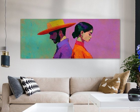 Example of the artwork in a room