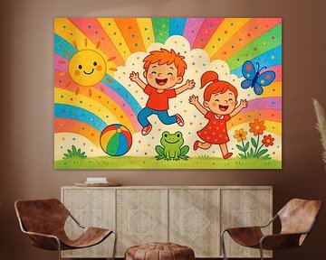 Playing in a dream of colours by Michar Peppenster