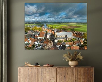 Hattem aerial view during a beautiful autumn day by Sjoerd van der Wal Photography