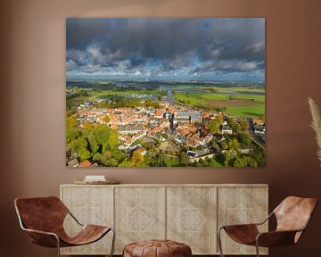 Hattem aerial view during a beautiful autumn day by Sjoerd van der Wal Photography