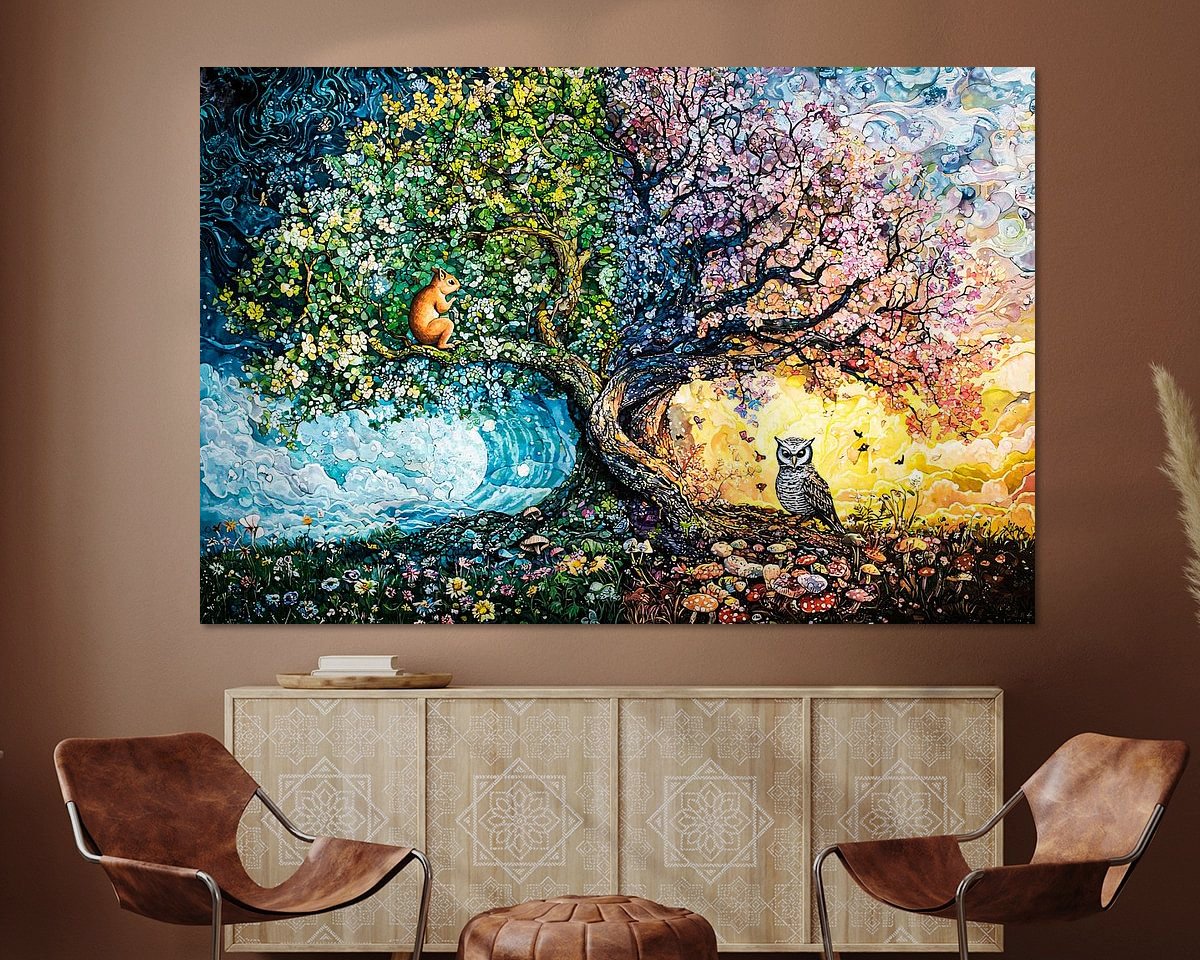 Example of the artwork in a room