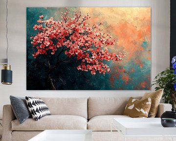 Flowering tree branch in soft colours by Art & Soul Creations