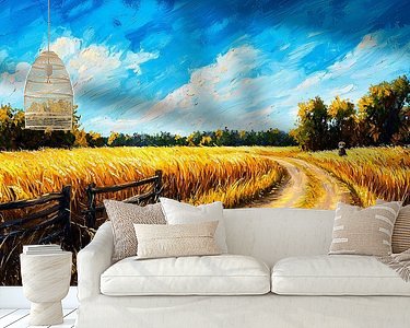 Example of the artwork in a room