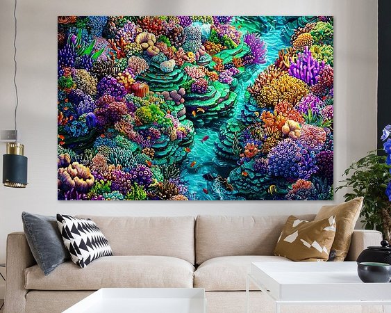 Example of the artwork in a room