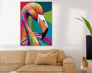 Flamingo Pop Art by MIROKKU
