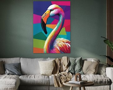 Flamingo Pop Art by MIROKKU