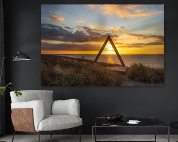 Gateway to the Horizon, Northvoort at Sunset by Tessa van Duin