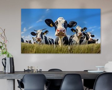 Nieuwsgierige koeien van Koffie Zwart