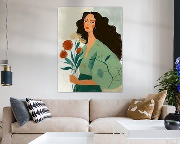 Bloemenstilte – Vrouwelijke Kracht in Lijnen en Kleur van But First Framing