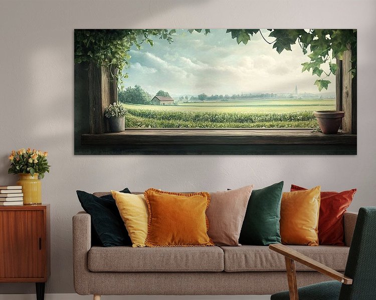 Example of the artwork in a room