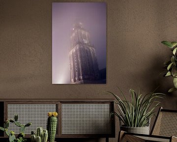 Martinitoren in de mist by Iconisch Groningen