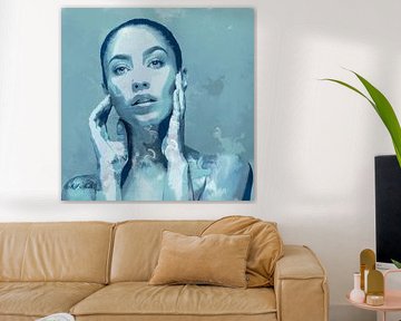 Woman in Blue