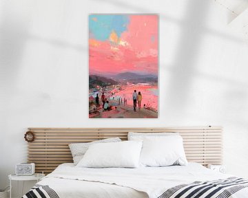 Zomers samenzijn onder een roze hemel van But First Framing
