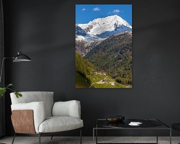 Het dorp Rein in Taufers, Tauferer Ahrntal, Zuid-Tirol van Christian Müringer