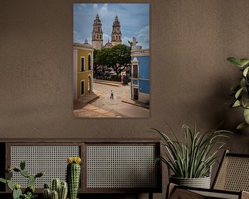 Spaziergang im Schatten der Kathedrale von Campeche