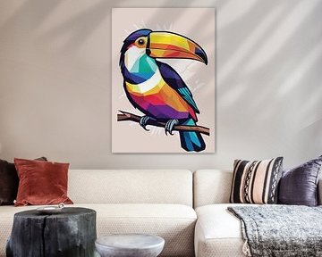 Toucan Bird Pop Art by MIROKKU