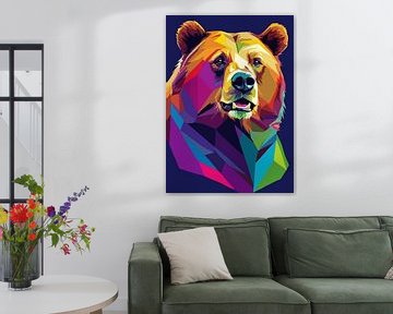Grizzly Beer Pop Art van MIROKKU