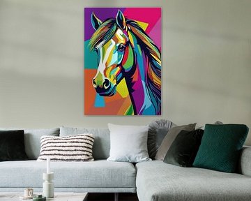 Pony Paard Pop Art van MIROKKU