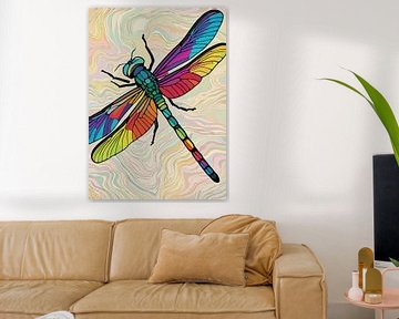 Libelle Pop Art van MIROKKU